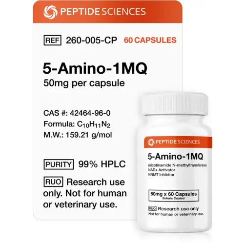 5-Amino-1MQ 50 mg - Peptide Sciences USA Research Peptides
