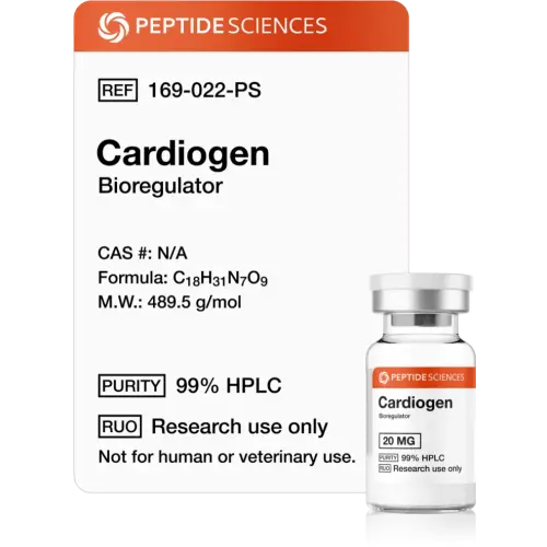 Cardiogen 20 mg - Peptide Sciences USA Research Peptides