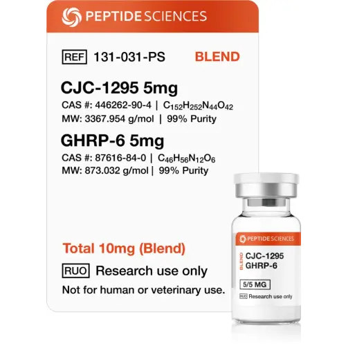 CJC-1295 / GHRP-6 10 mg - Peptide Sciences USA Research Peptides