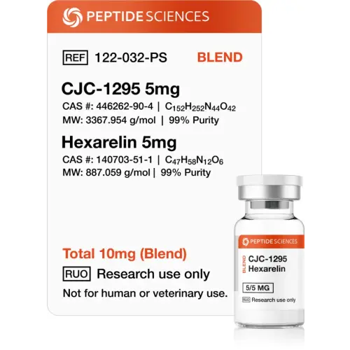 CJC-1295 (No DAC) / Ipamorelin 10 mg - Peptide Sciences USA Research Peptides