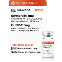 Duo-Blend Sermorelin / GHRP-2 10 mg - Peptide Sciences USA Research Peptides