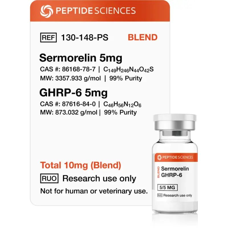 Duo-Blend Sermorelin / GHRP-6 10 mg