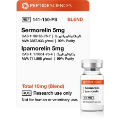 Duo-Blend Sermorelin / Ipamorelin 10 mg - Peptide Sciences USA Research Peptides