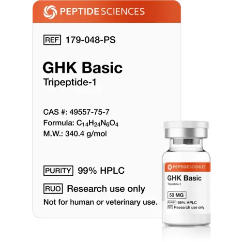 GHK Basic 50 mg - Peptide Sciences USA Research Peptides