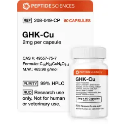 GHK-Cu 2 mg - Peptide Sciences USA Research Peptides