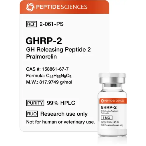 GHRP-2 5 mg - Peptide Sciences USA Research Peptides