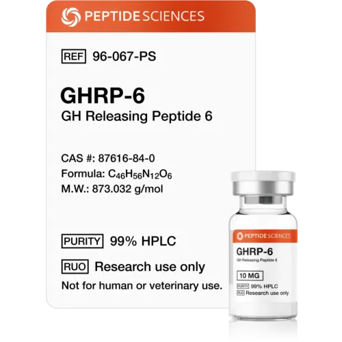 GHRP-6 10 mg - Peptide Sciences USA Research Peptides