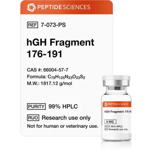 hGH Fragment 176-191 6 mg - Peptide Sciences USA Research Peptides