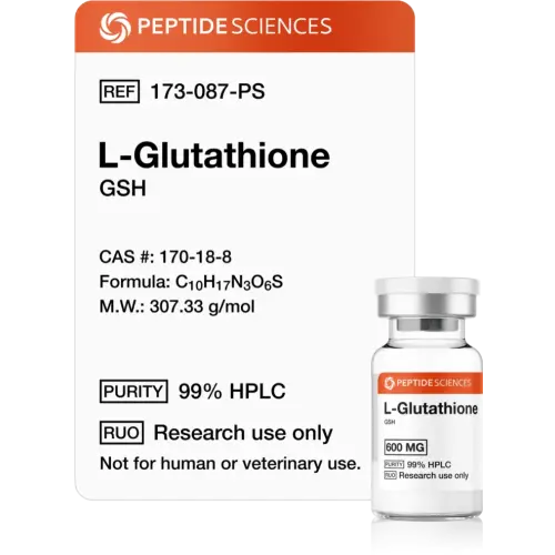L-Glutathione 600 mg - Peptide Sciences USA Research Peptides