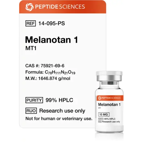 Melanotan 1 (MT1) 10 mg - Peptide Sciences USA Research Peptides