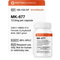 MK-677 (Ibutamoren) 12.5 mg - Peptide Sciences USA Research Peptides