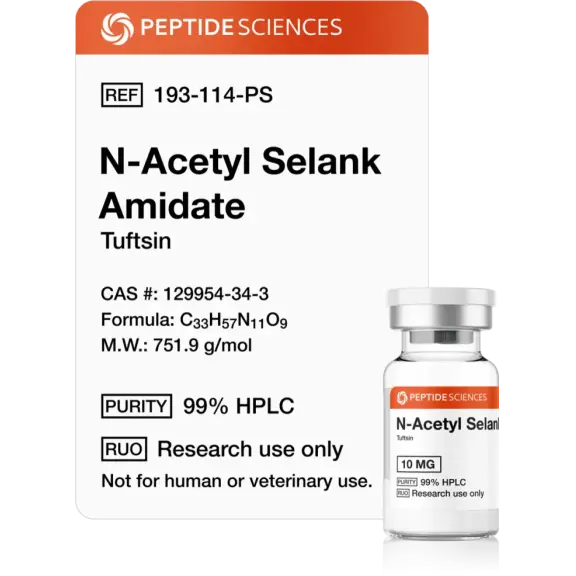 N-Acetyl Selank Amidate 10 mg