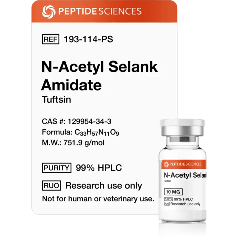 N-Acetyl Selank Amidate 10 mg