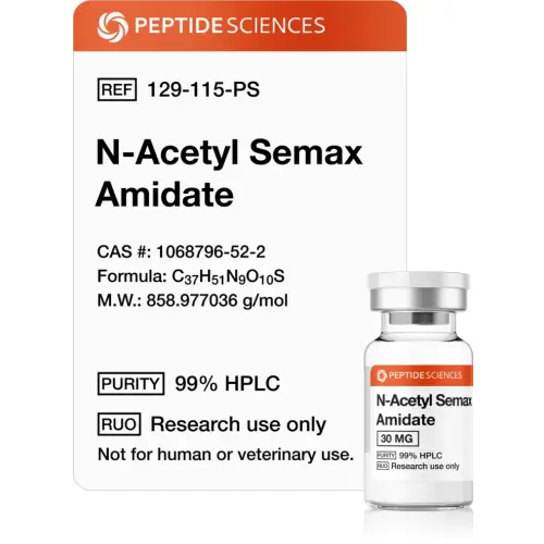 N-Acetyl Semax Amidate 30 mg - Peptide Sciences USA Research Peptides