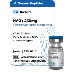NAD+ 250 mg - Generic Peptides Research Peptides