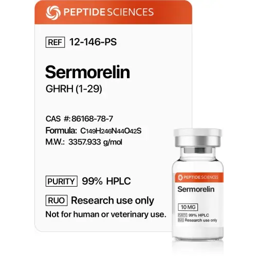 Sermorelin 10 mg - Peptide Sciences USA Research Peptides