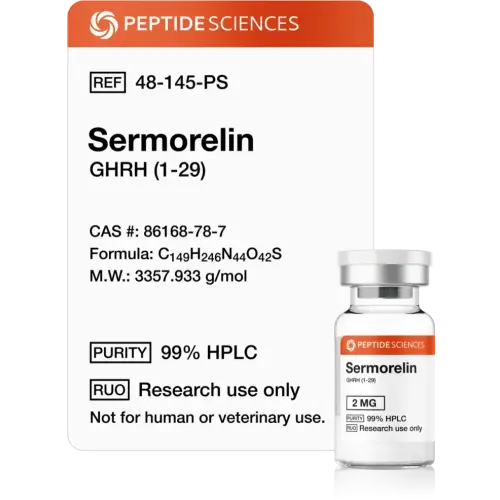 Sermorelin 2 mg - Peptide Sciences USA Research Peptides