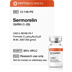 Sermorelin 5 mg - Peptide Sciences USA Research Peptides