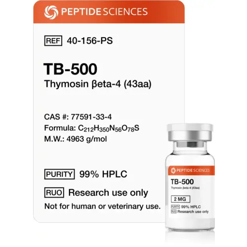 TB-500 2 mg - Peptide Sciences USA Research Peptides