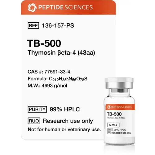 TB-500 5 mg - Peptide Sciences USA Research Peptides