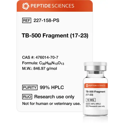 TB-500 Fragment (17-23) 10 mg - Peptide Sciences USA Research Peptides