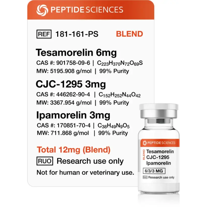 Tesamorelin / CJC1295 / Ipamorelin 12 mg