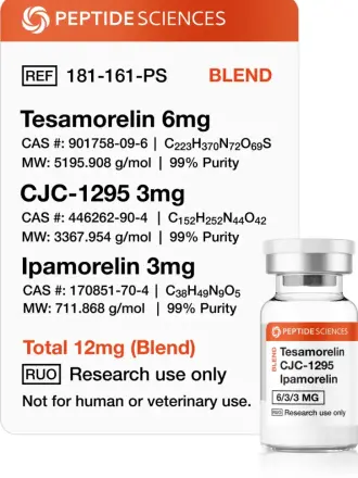 Tesamorelin / CJC1295 / Ipamorelin 12 mg