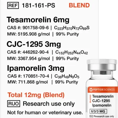Tesamorelin / CJC1295 / Ipamorelin 12 mg