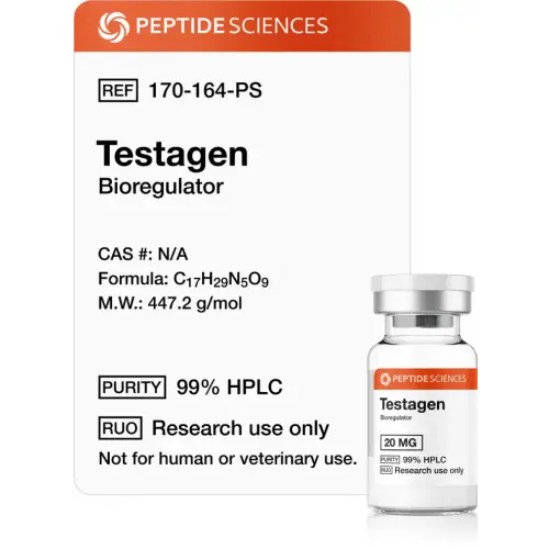Testagen 20 mg - Peptide Sciences USA Research Peptides