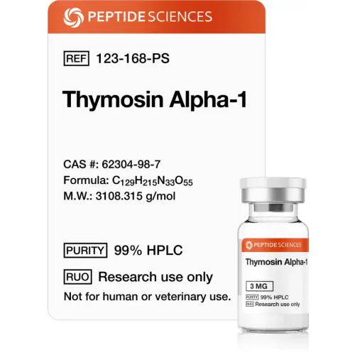Thymosin Alpha-1 3 mg - Peptide Sciences USA Research Peptides