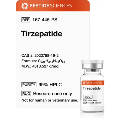 Tirzepatide 5 mg - Peptide Sciences USA Research Peptides