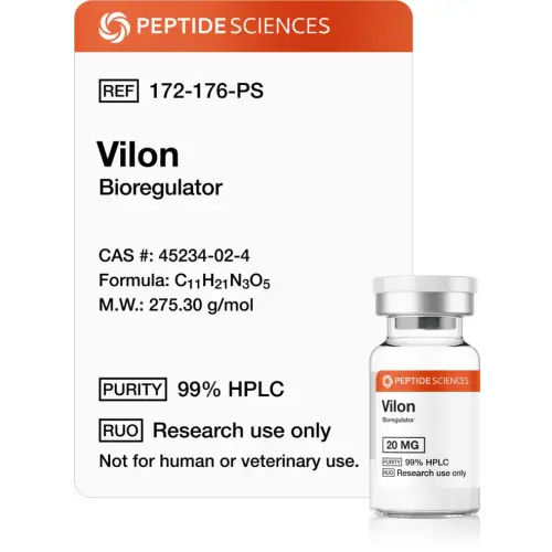 Vilon 20 mg - Peptide Sciences USA Research Peptides